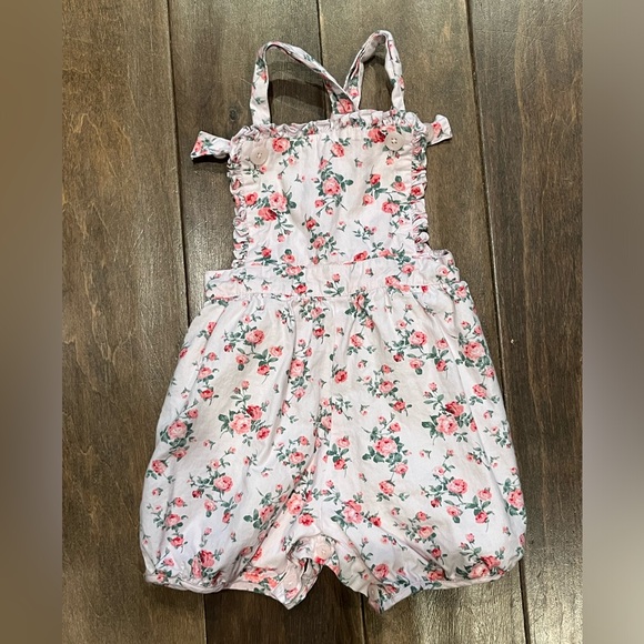 Rachel Riley rose print romper - Picture 1 of 2